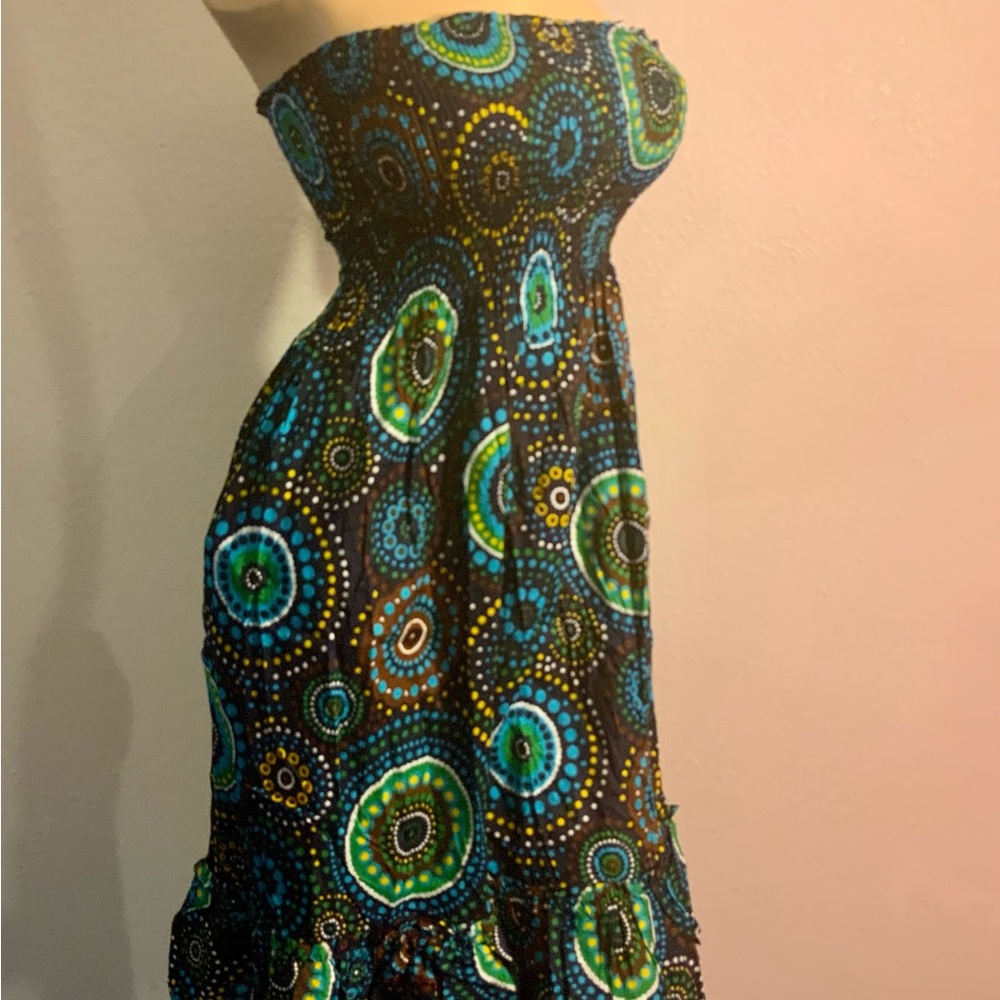 Soaked women’s swimsuit coverup summer dress NWT SZ M Tribal print